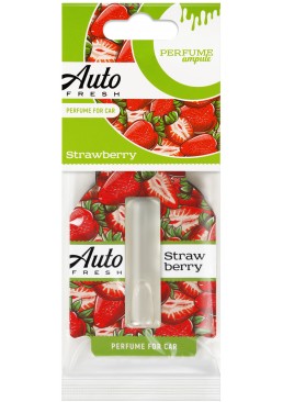 Подвесной ароматизатор для авто Auto Fresh Strawberries ампула, 1 шт